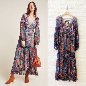 Anthropologie Maeve long dress, size 4